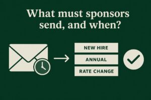 Automatic enrollment notices: new hire, annual, and rate-change notices plan sponsors must send