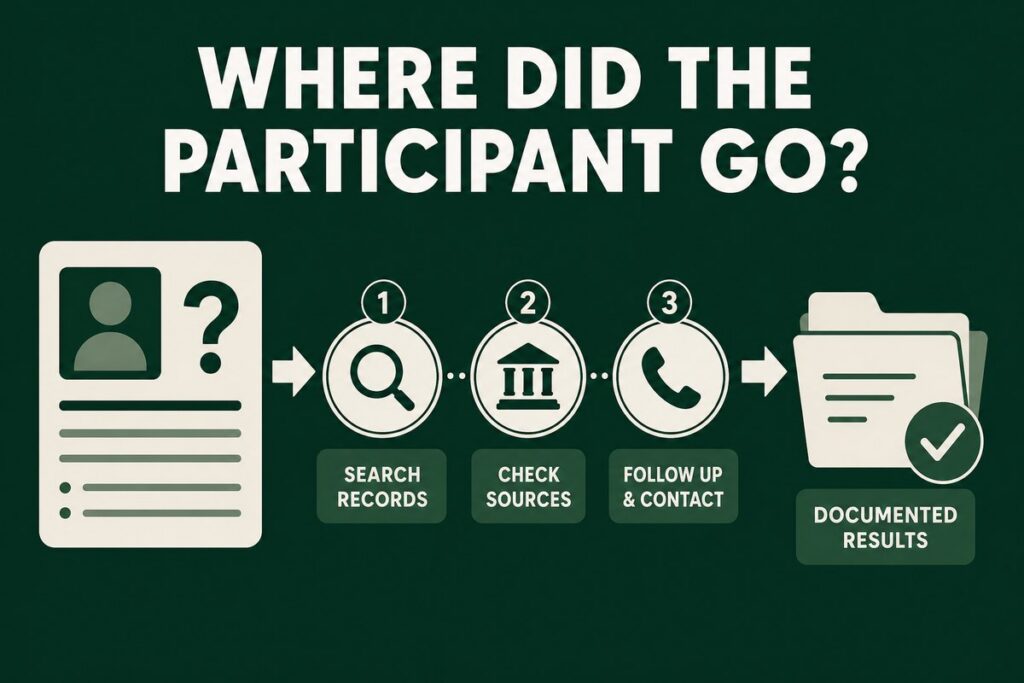 Missing participant search and documentation steps for 401(k) plan sponsors
