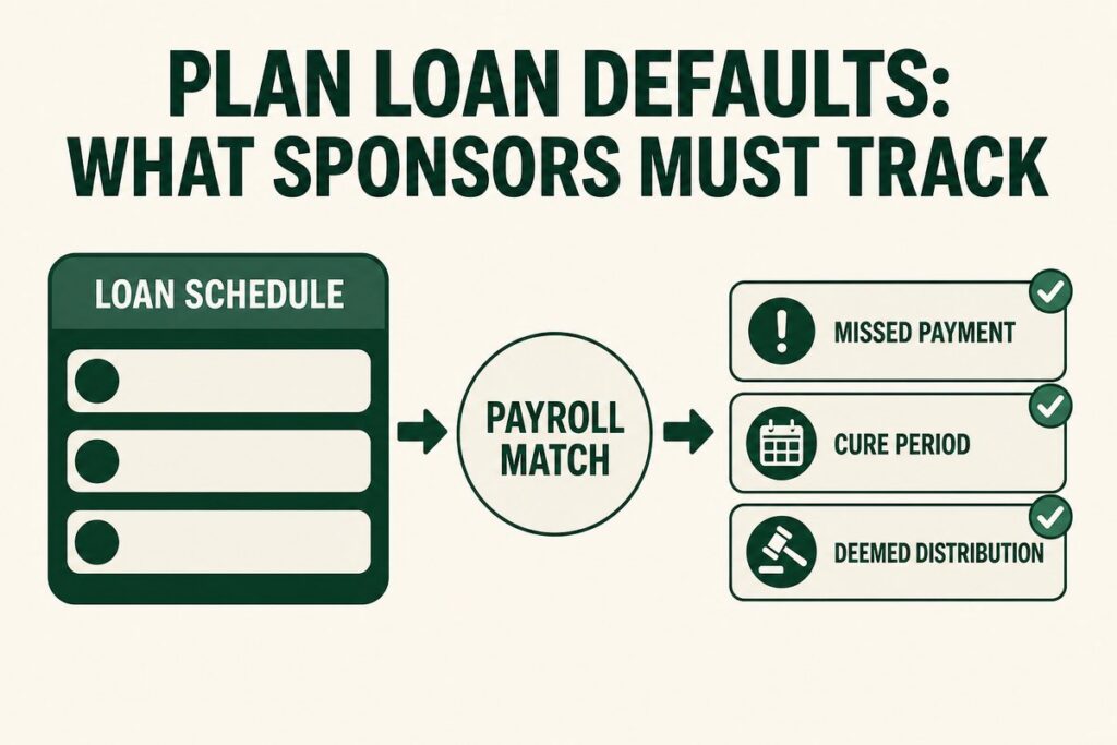 Plan loan schedule matched to payroll, leading to missed payment, cure period and deemed distribution