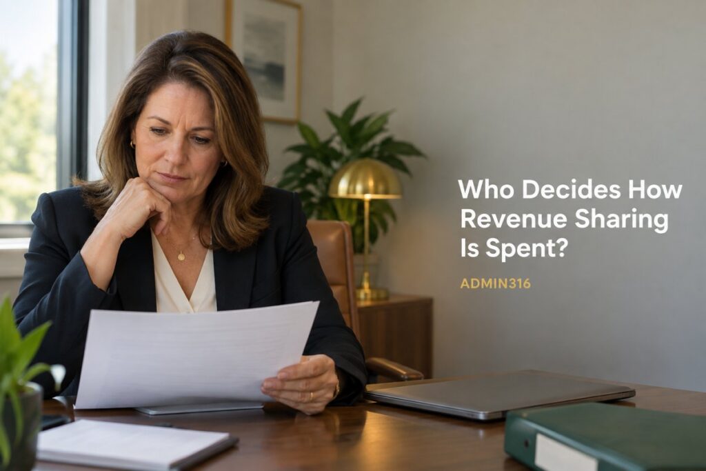 Plan sponsor CFO reviewing a revenue sharing statement for the plan's ERISA budget account